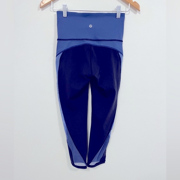 Lululemon Colour Me Ombre Crop *21" Midnight Navy/Gatsby Blue/Visto Blue 4 - Picture 13 of 16